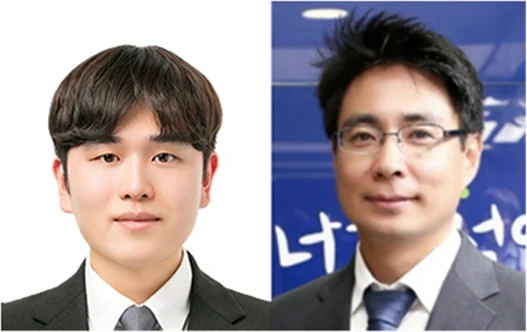 (왼쪽부터) 국립한밭대학교 김민수 조교수, 전자공학과 김홍석 교수