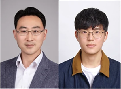 (왼쪽부터) 김영욱 교수, 장승희 석사과정