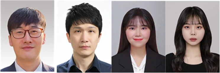 개발 연구진 (좌측부터) 서강대 박제영 교수, 고려대 원왕연 교수, 신미라, 김민진 대학원생